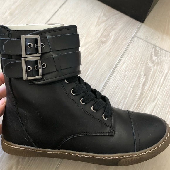 Black leather sneakers. Brand new - Picture 5 of 6